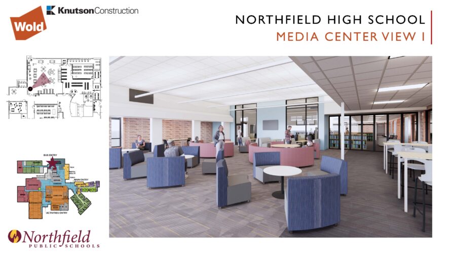 Northfield High School Media Center View