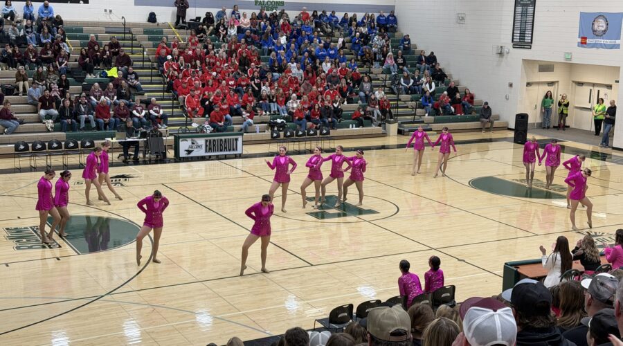 The Hiliners Dance Team performs.