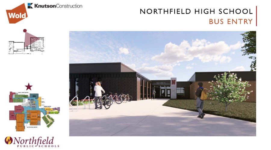 Northfield High School Bus Entry