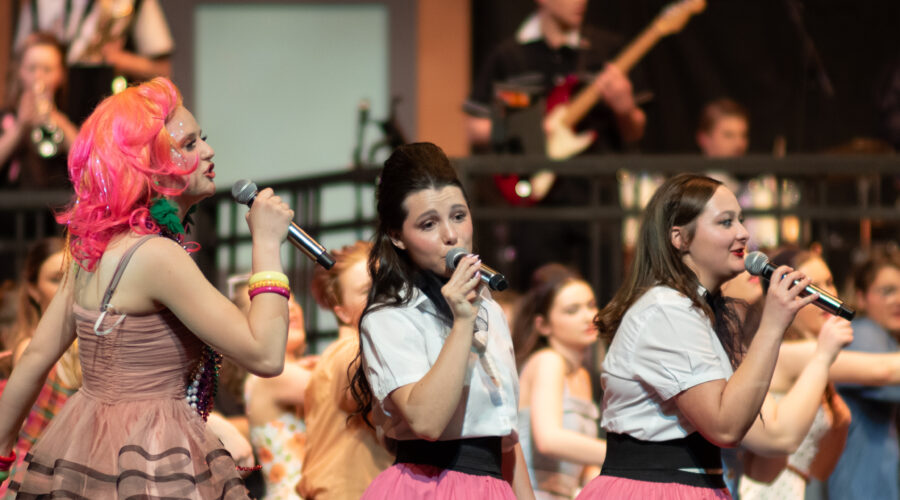 Students perform during Rock and Roll Revival.