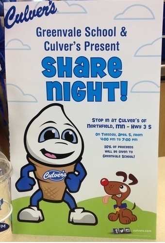 Culver's Share Night poster