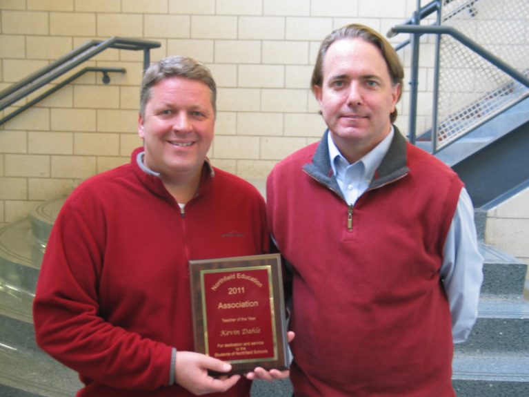 Two teachers receive the Teacher of the Year award